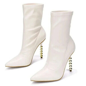 GLAM STILETTO ANKLE HEELS SIZE 8-11